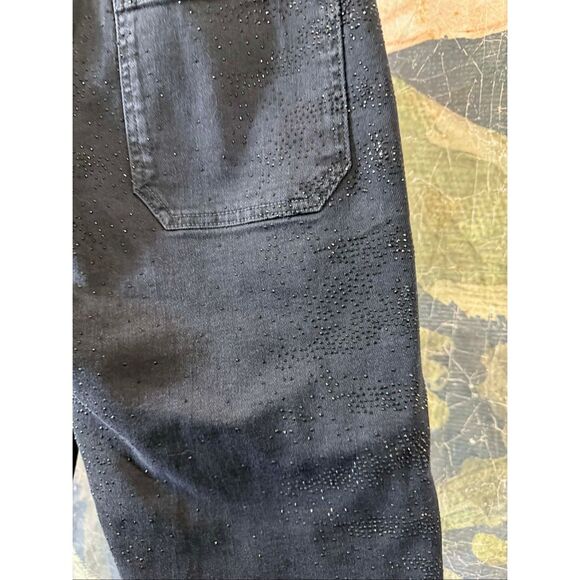 New Anthropologie The Colette Sparkle Crop High-Rise Wide-Leg Jeans by Maeve Siz - Picture 8 of 11